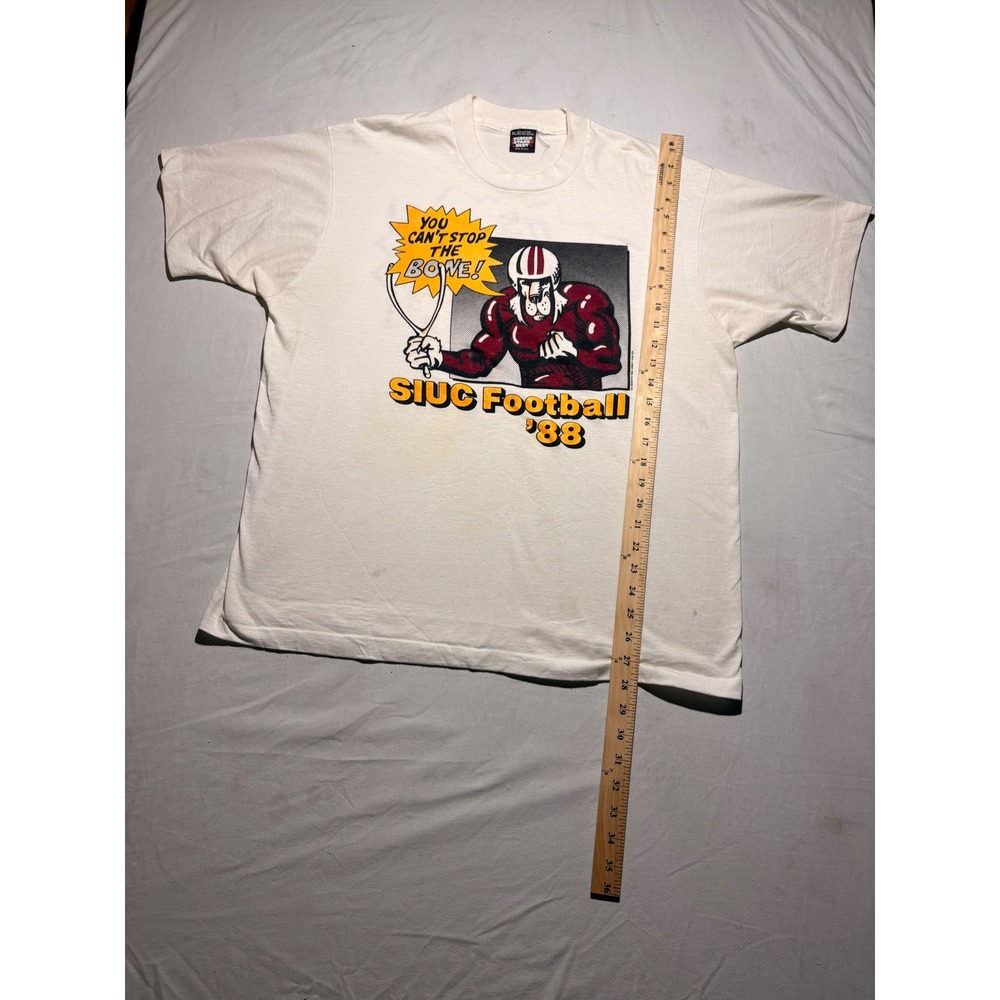 Vintage 1988 SIUC Football Salukis T-Shirt Screen Stars Best XL Single Stitch
